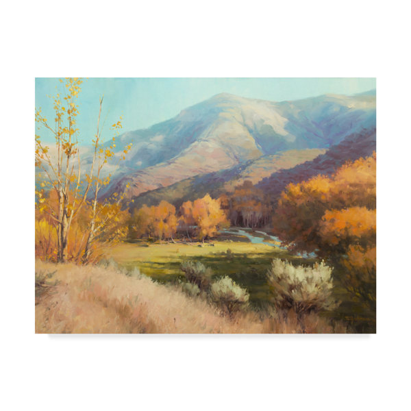 Trademark Art Indian Summer Acrylic Painting Print On Wrapped