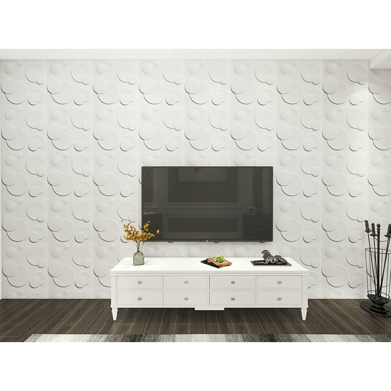 Porpora 20 X 20 Vinyl Wall Paneling In Bright White Wayfair