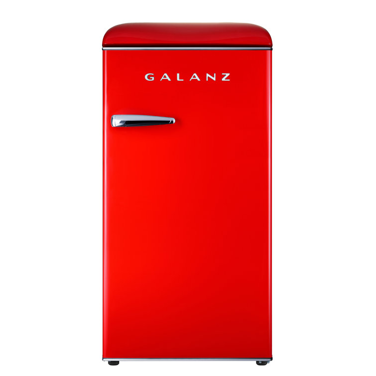 Galanz Retro 3 3 Cubic Feet Cu Ft Freestanding Mini Fridge With Freezer Reviews Wayfair Ca