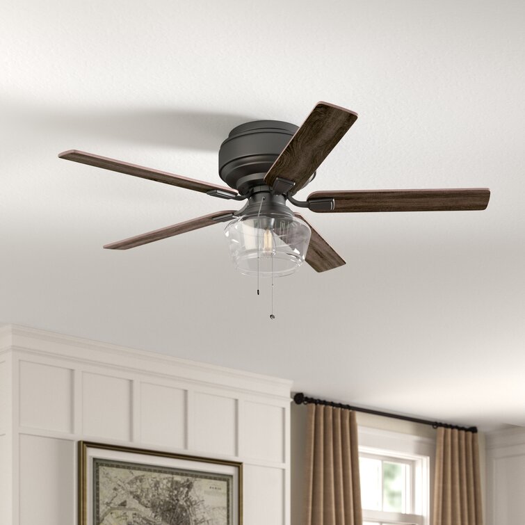 black 52 ceiling fan with light