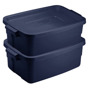 Rubbermaid Roughneck 18 Gal Plastic Storage Tote Reviews Wayfair