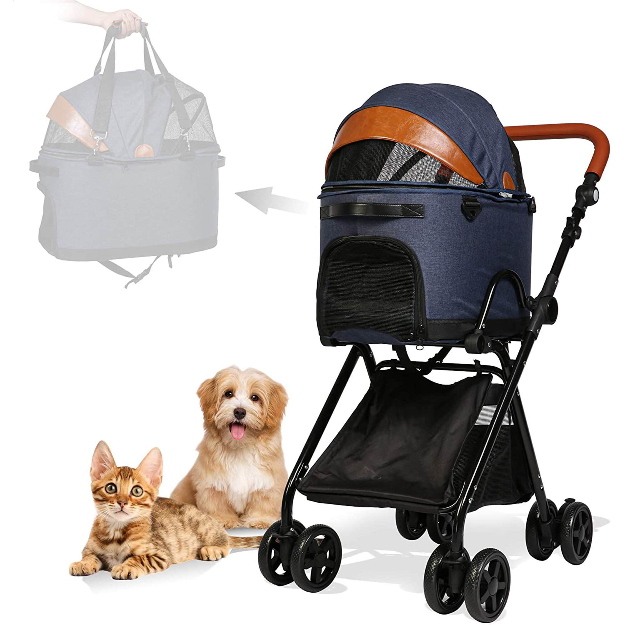 2 in 1 dog stroller