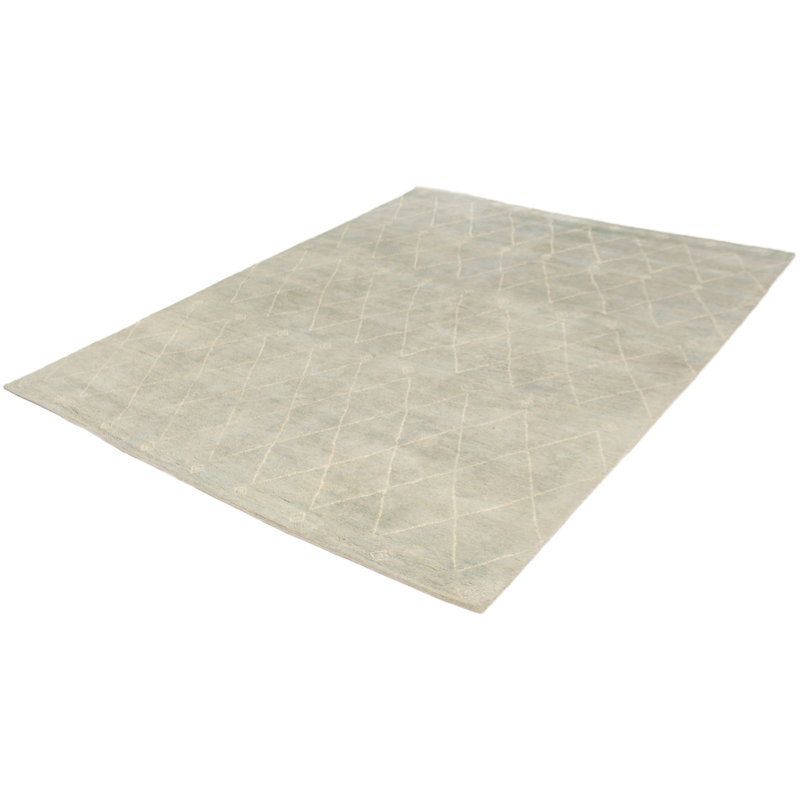Foundry Select Sartain Hand Knotted Wool Light Gray Area Rug Wayfair