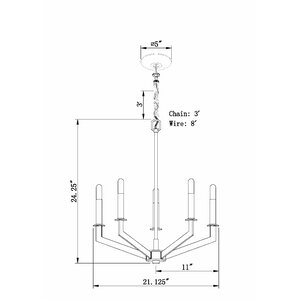 5-Light Candle-Style Chandelier