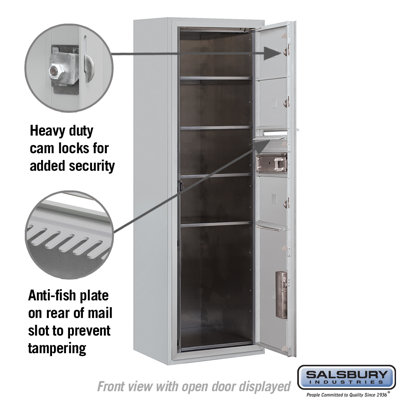 Surface Mounted 5 Door Front Load 4c Horizontal Multi Unit Mailbox
