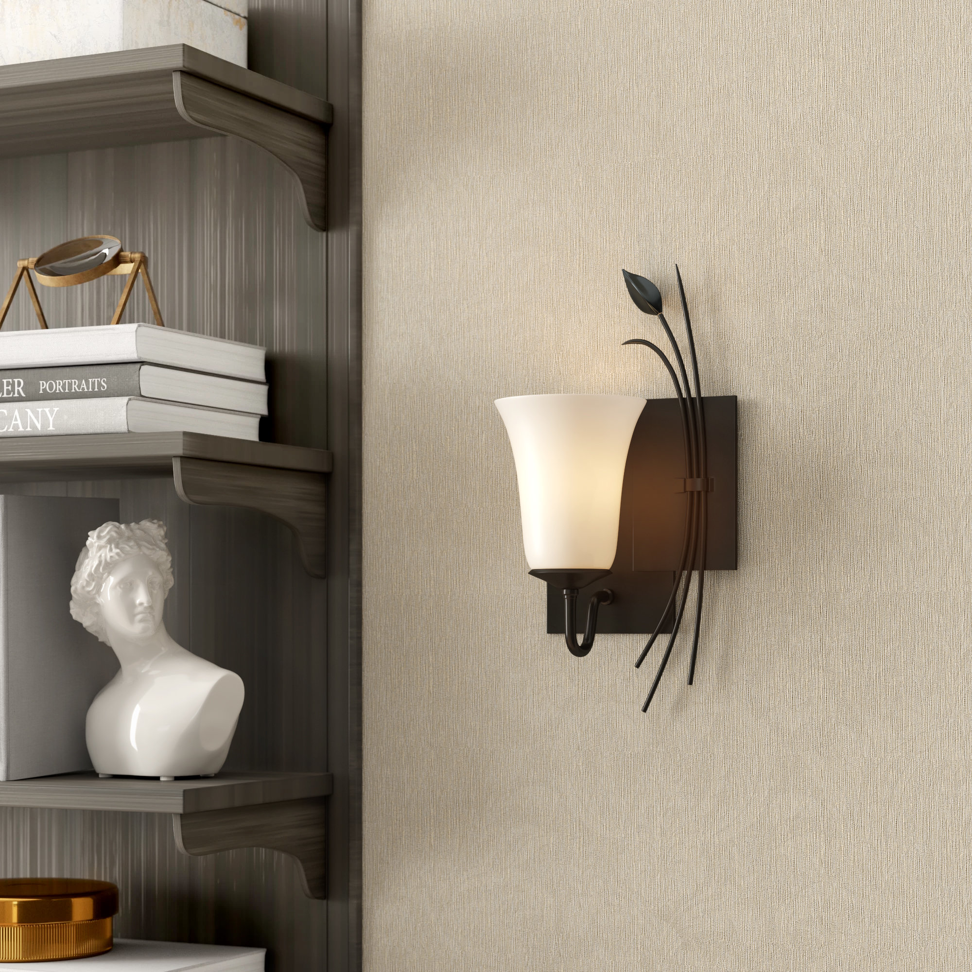 Hubbardton Forge Leaf 1 Light Armed Sconce Perigold