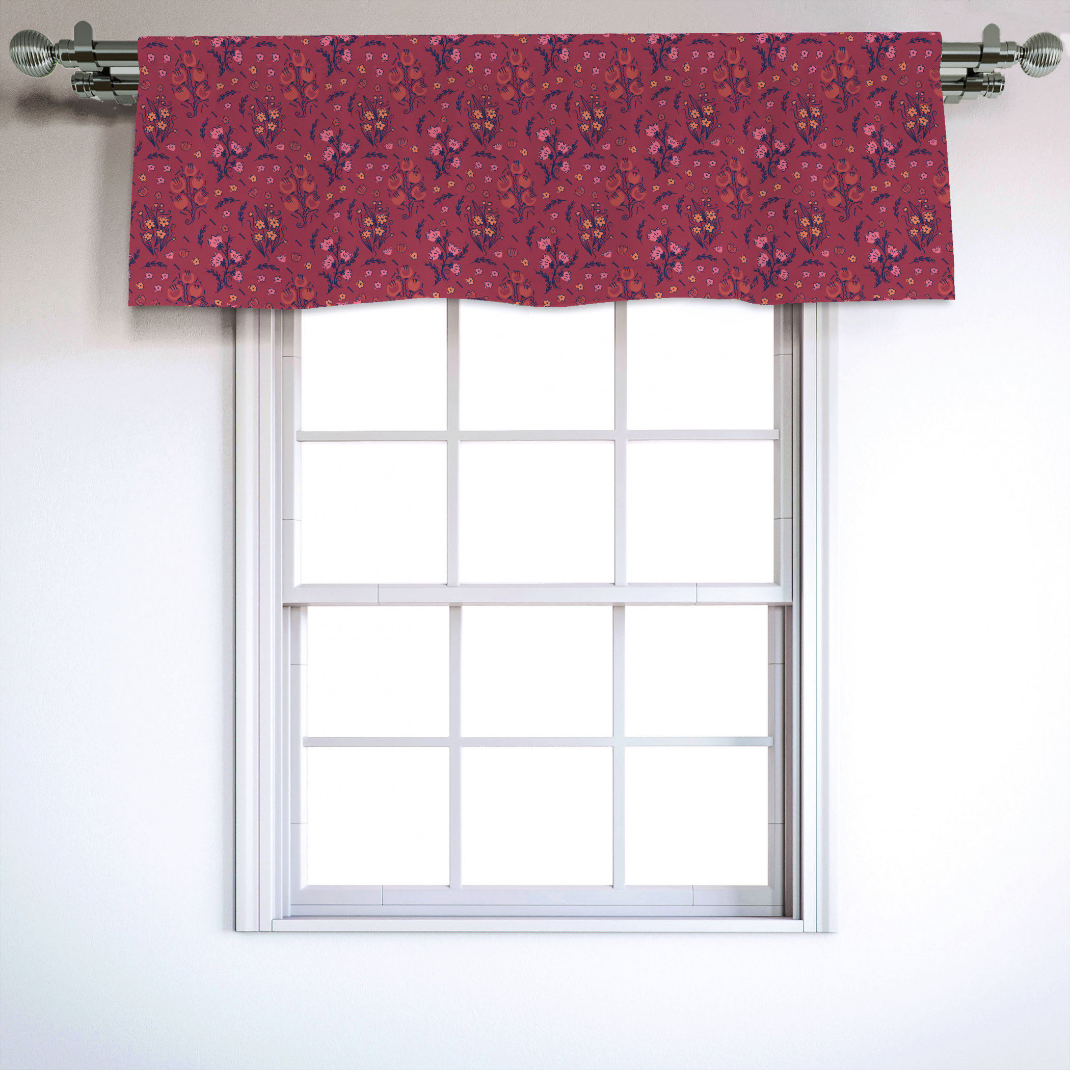 East Urban Home Botanical 54 Window Valance Wayfair