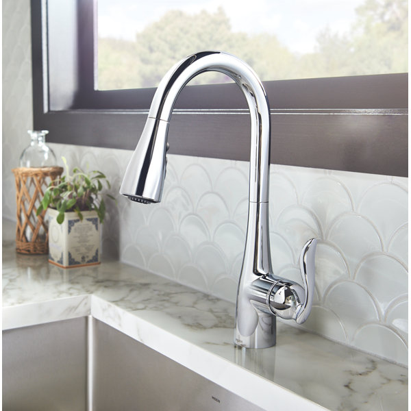 7594SRS,C,ORB Moen Arbor Pull Down Single Handle Kitchen ...
