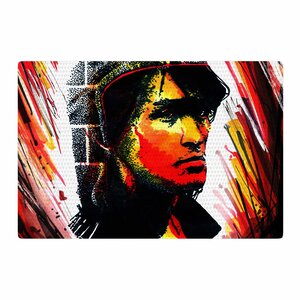 Ivan Joh Tsoi Is Alive Red Area Rug