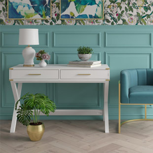 Go to store & view more images Merrick Rectangular Desk by CosmoLiving by Cosmopolitan