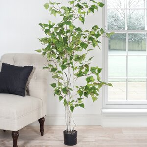 Birch Artificial Tree in Planter