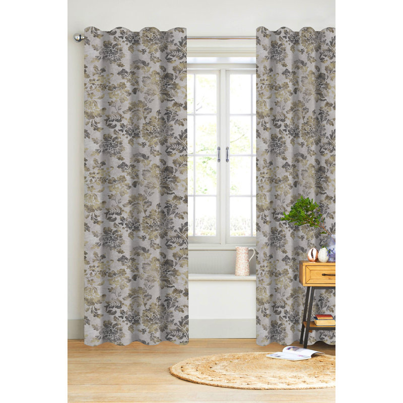Fleur De Lis Living Mildenhall Organic Cotton Drapery Floral Semi