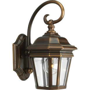 Go to store & view more images Triplehorn1-Light Incandescent Outdoor Wall Lantern by Alcott Hill