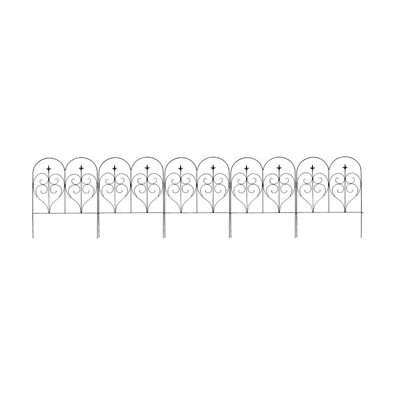 Mtb 2 5 Ft H X 2 Ft W Decorative Garden Border Metal Fence Panel Reviews Wayfair Foliage and flowers to soften a wall, accent a lawn, or fringe a path. 2 5 ft h x 2 ft w decorative garden border metal fence panel