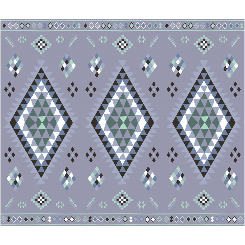 Little Bot Baby Play Mat Foam Large moroccan grey and light triangle