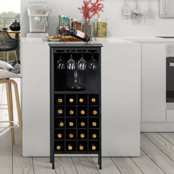 Charlton Home Stapleford 16 Bottle Floor Wine Bottle Rack