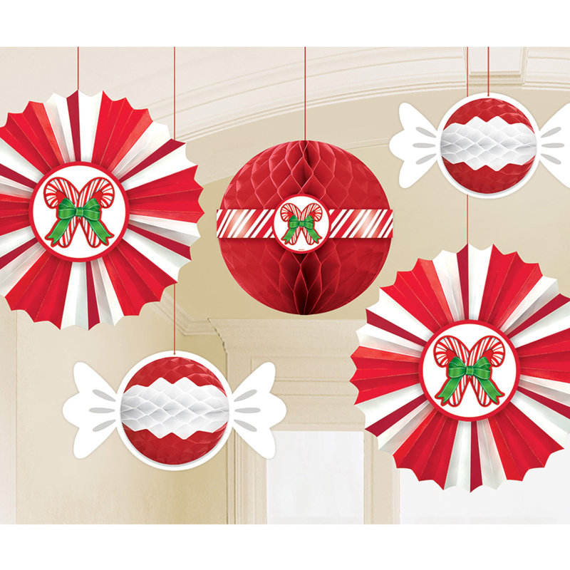Amscan Christmas Candy Cane Paper Decorating Kit Wayfair