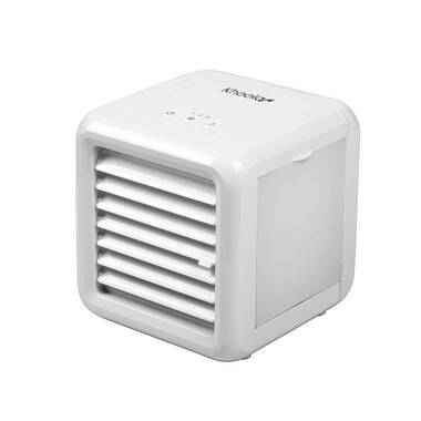 White 4L Water Tank with 2 Ice Boxes Air Cooler Fan Portable High Cooling Efficiency Anti Dust Filter 3 Speed Setting with 180° Oscillation Cooler Purifier on Wheels And Remote Control 