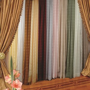 Galerita Solid Sheer Single Curtain Panel