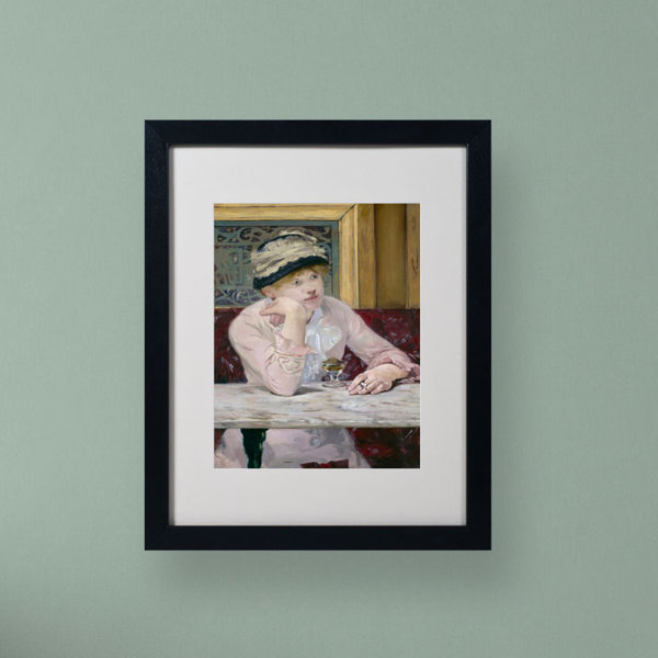 Trademark Art Plum Brandy 1877 By Edouard Manet Matted Framed