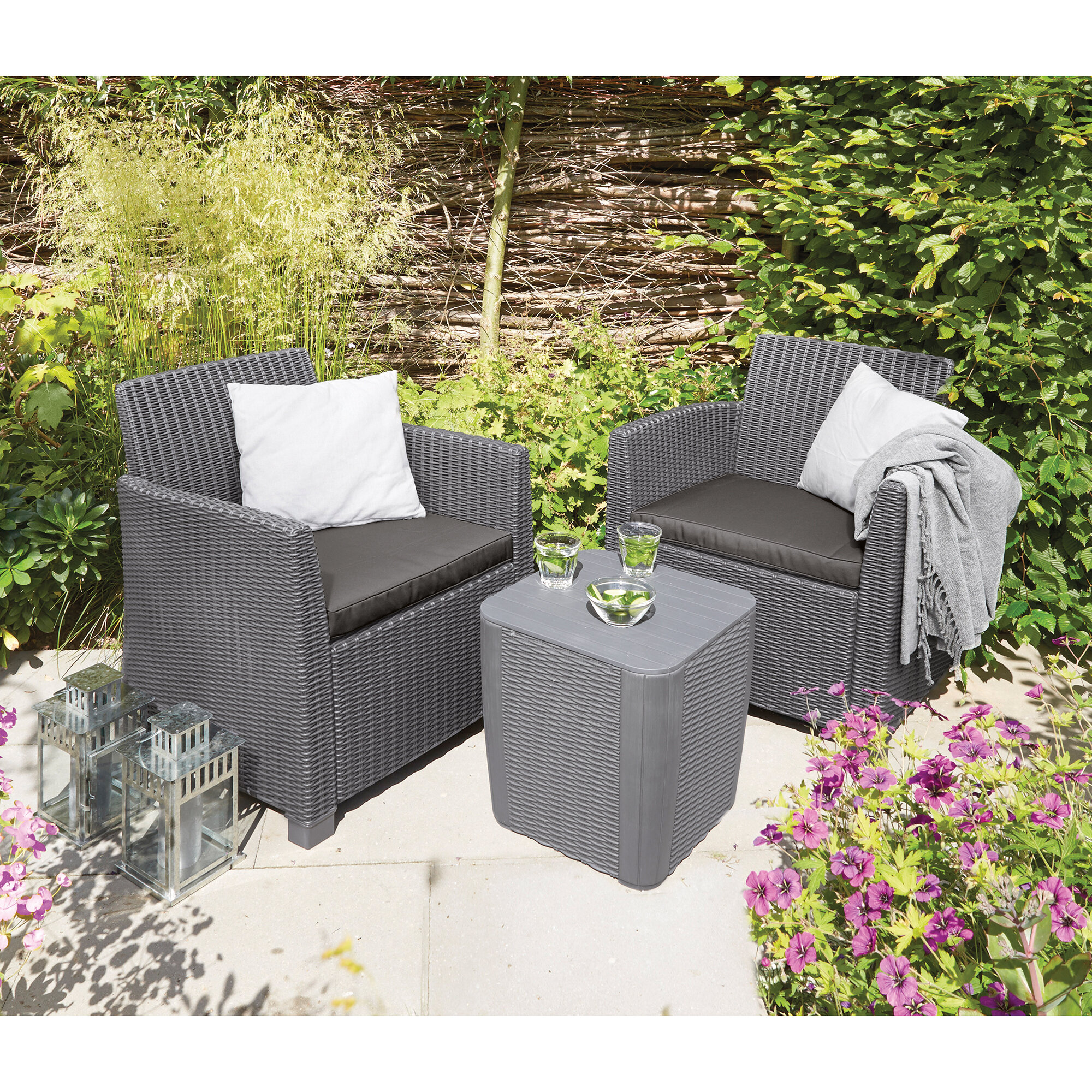 Longshore Tides Venetta 3 Piece Conversation Set With Cushions