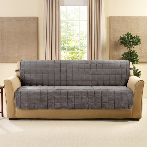 Sure Fit Deluxe Comfort Quilted Armless Box Cushion Sofa Slipcover Reviews