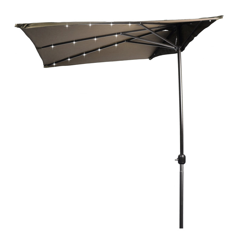 half umbrella with lights