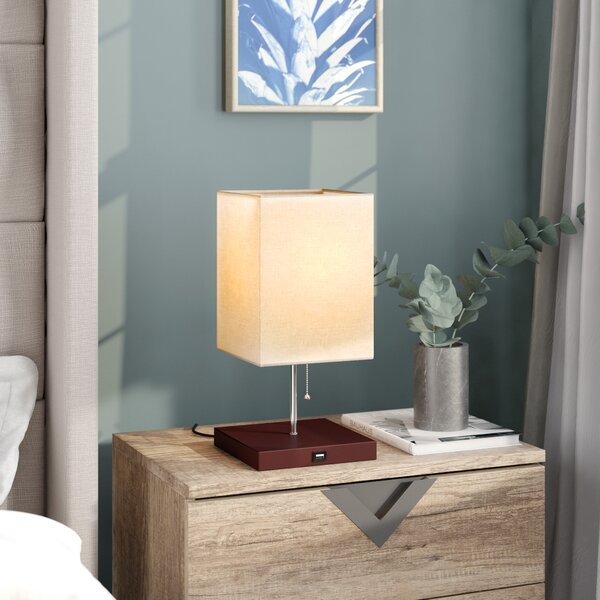 bedside lamp with charging station