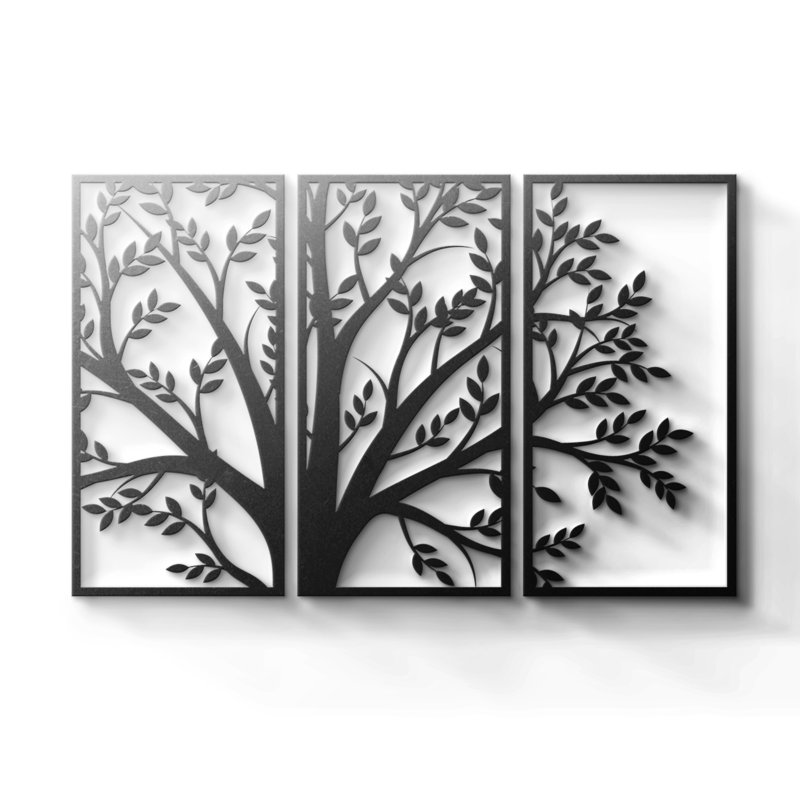 Borough Wharf 3 Piece Tree 3 Wall Decor Set Wayfair Co Uk