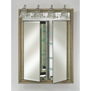 Medicine Cabinet With Lights Wayfair Signature 24 X 34 Recessed Medicine Cabinet With Lighting