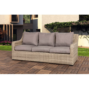 Wicker Sofa Cushions Wayfair De Patio Wicker Sofa With Cushion