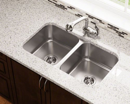 Polaris Sinks 31 75 L X 18 W Double Bowl Undermount Stainless 31 75 L X 18 W Double Bowl Undermount Stainless Steel Kitchen Sink