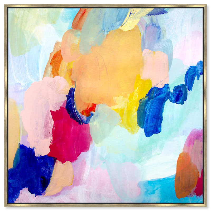 Oliver Gal Signature Whimsical Color Splashes Floater Frame