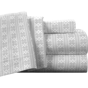 Fair Isle 100% Cotton Flannel Sheet Set