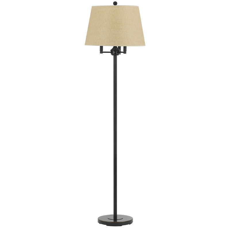 red floor lamp