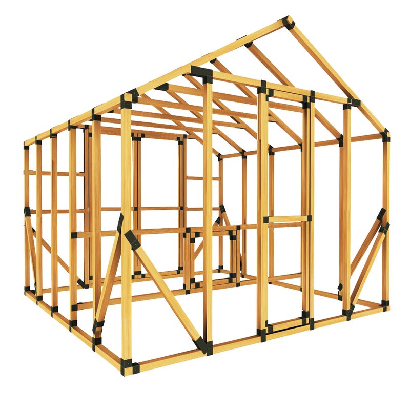 E-Z Frames 10X10 Chicken Coop with Chicken Run | Wayfair