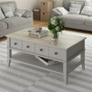 white wood coffee table