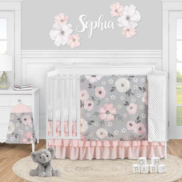 baby girl crib skirt