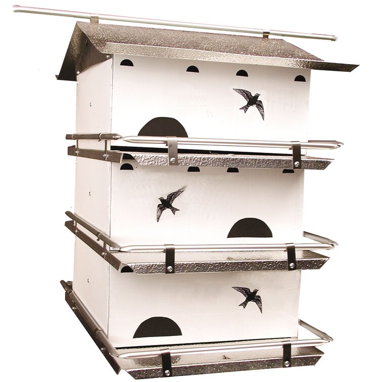 Birds Choice Starling Resistant Purple Martin House 4 Floor & 12 Room Assembled 