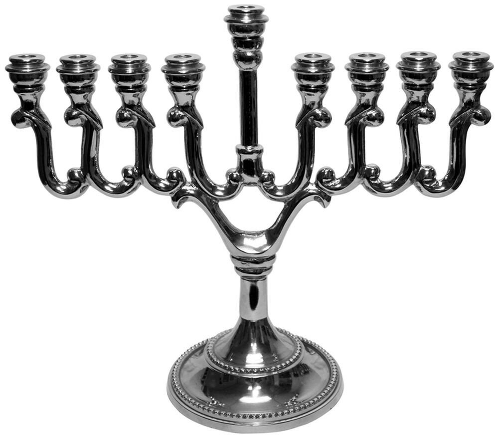 9 H Multicolor Ben & Jonah Lamp Lighters Ultimate Judaica Menorah Pewter Multi-Color
