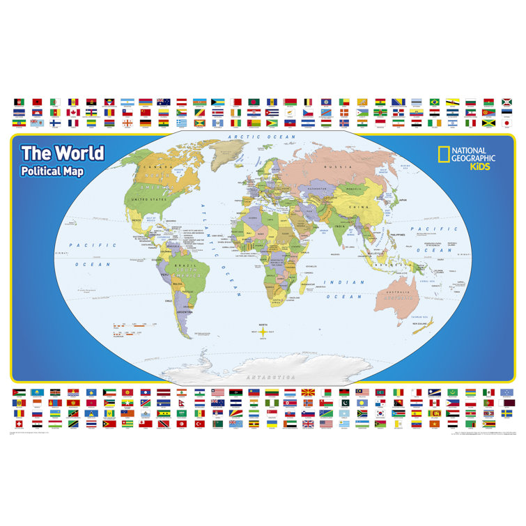 National Geographic Maps The World For Kids Map Wayfair