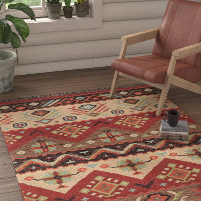 Provincetown Southwestern Flatweave Wool Multicolor Area Rug