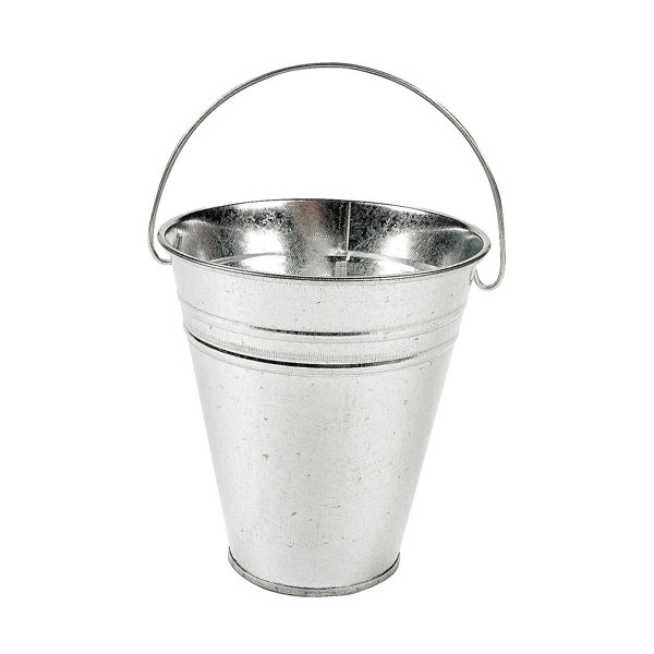 Large Galvanized Metal Buckets Wayfair Ca