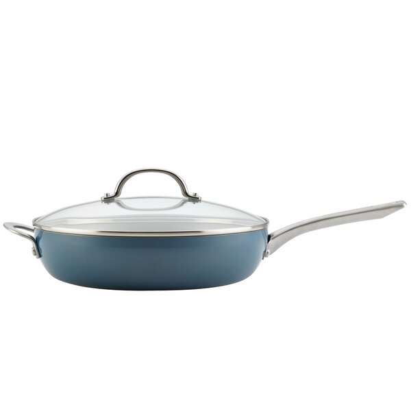 Cast-Iron Swing-Style Cool-Touch Wire Handle wtih Dutch Oven Lid Cookware 2 Qt 