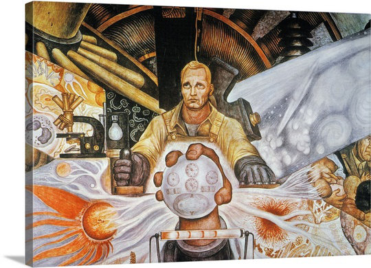 Great Big Canvas Rivera Mural 1934 By Diego Rivera Painting