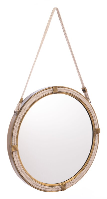 Hibiscus Accent Mirror. #roundmirror #mirrors #coastalstyle #interiordesign