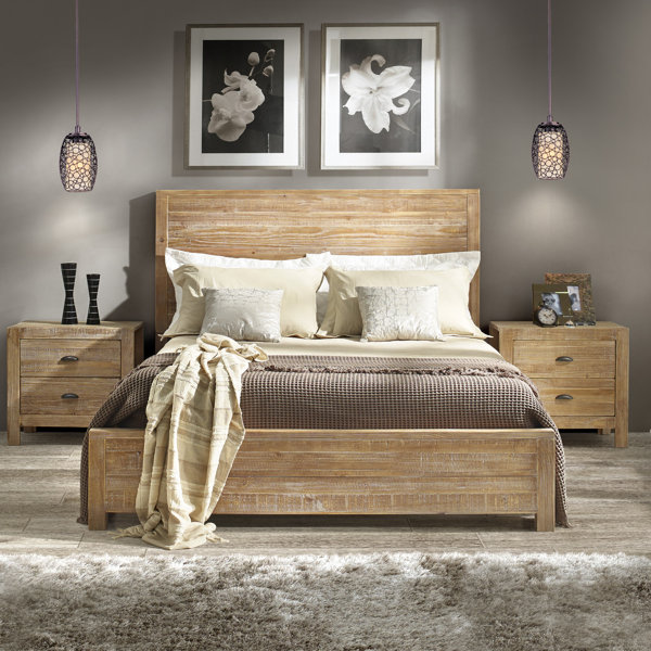 Light Wood Bed Wayfair