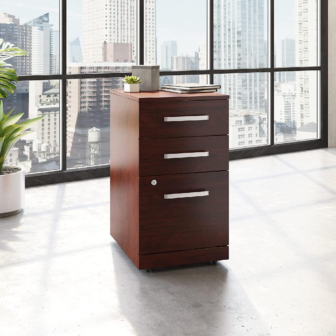 Ebern Designs Danyle 15.5'' Wide 3 Drawer Mobile Vertical Filing