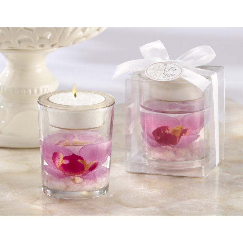 Le Prise 2 95 Glass Tabletop Tealight Holder With Candle Included Reviews Wayfair