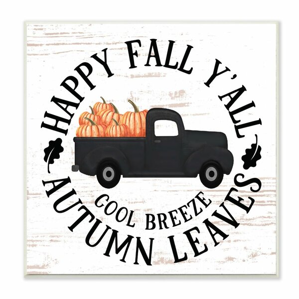 The Holiday Aisle Happy Fall Y All Pumpkin Truck Print Wayfair